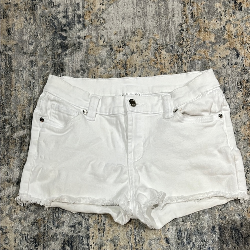 Venus white fringe shorts - size 2
